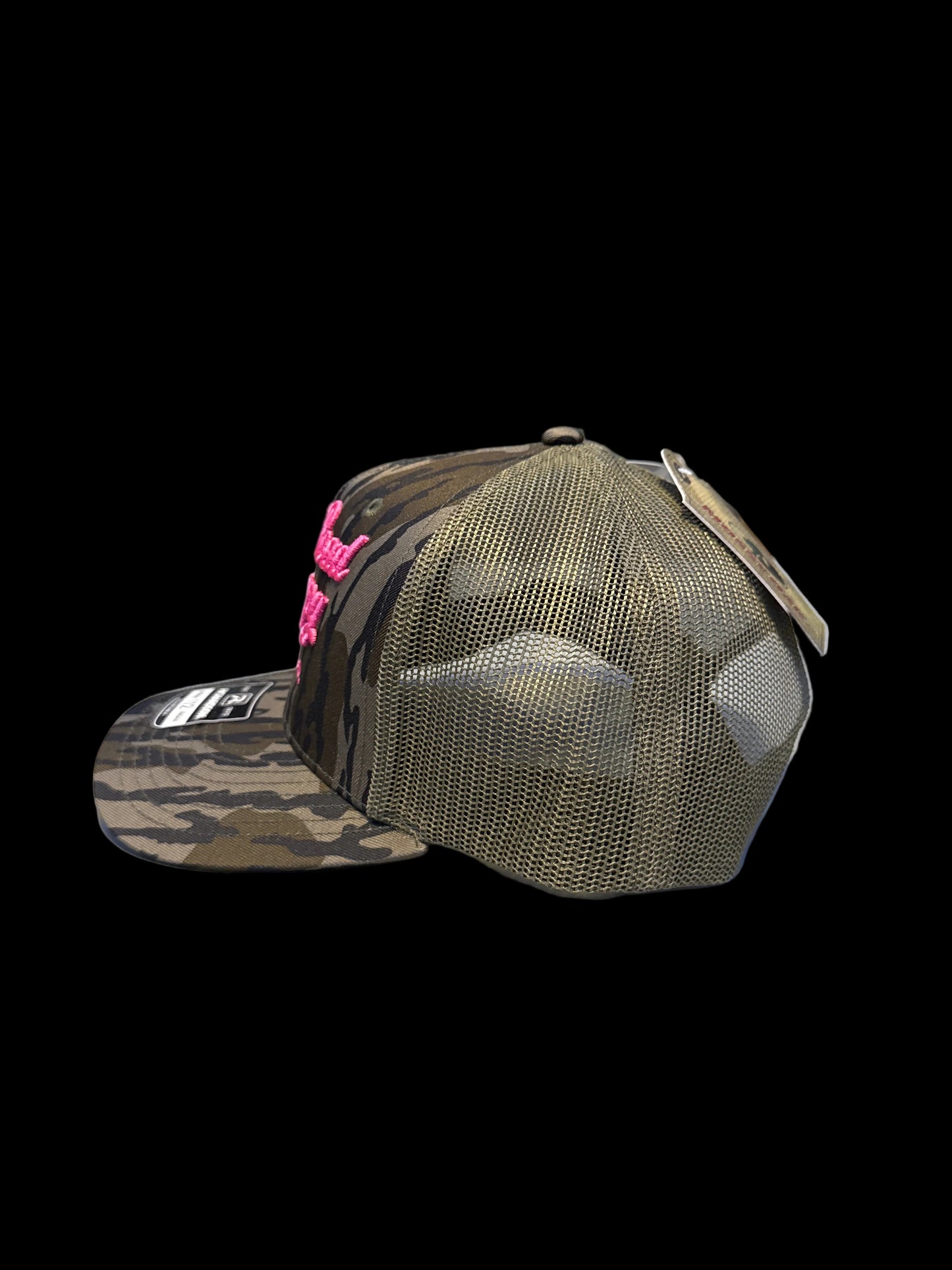 Pink & Bottomland embroidered Dirt Road Therapy Apparel Richardson 112 snap back