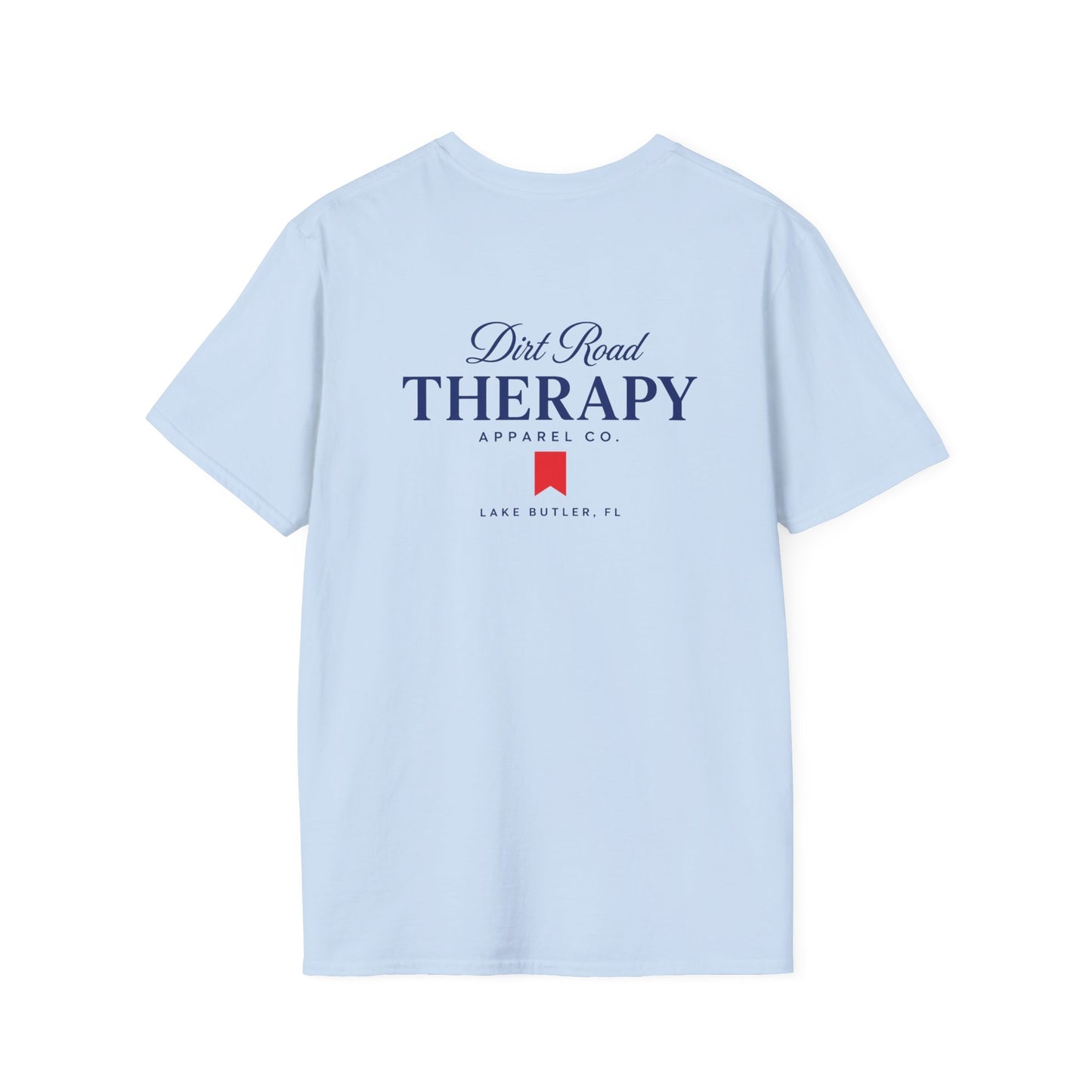 Dirt Road Therapy Apparel Co. Heritage Script T-Shirt | Lake Butler, Florida | Gildan Softstyle 64000