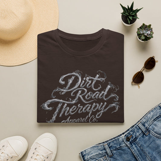 Dirt Road Therapy Apparel Co. Smoke Script T-Shirt | Gildan Softstyle 64000 | Country Lifestyle Graphic Tee