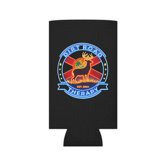 Dirt Road Therapy Deer Logo Can Cooler | Neoprene Koozie