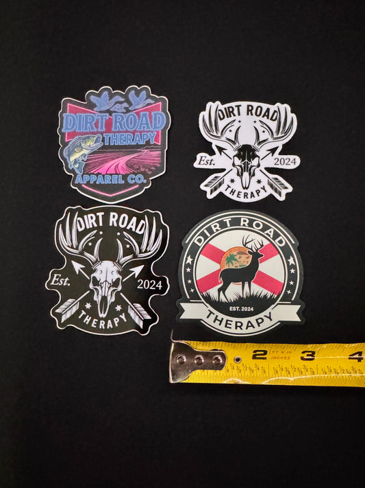Dirt Road Therapy Apparel Sticker pack