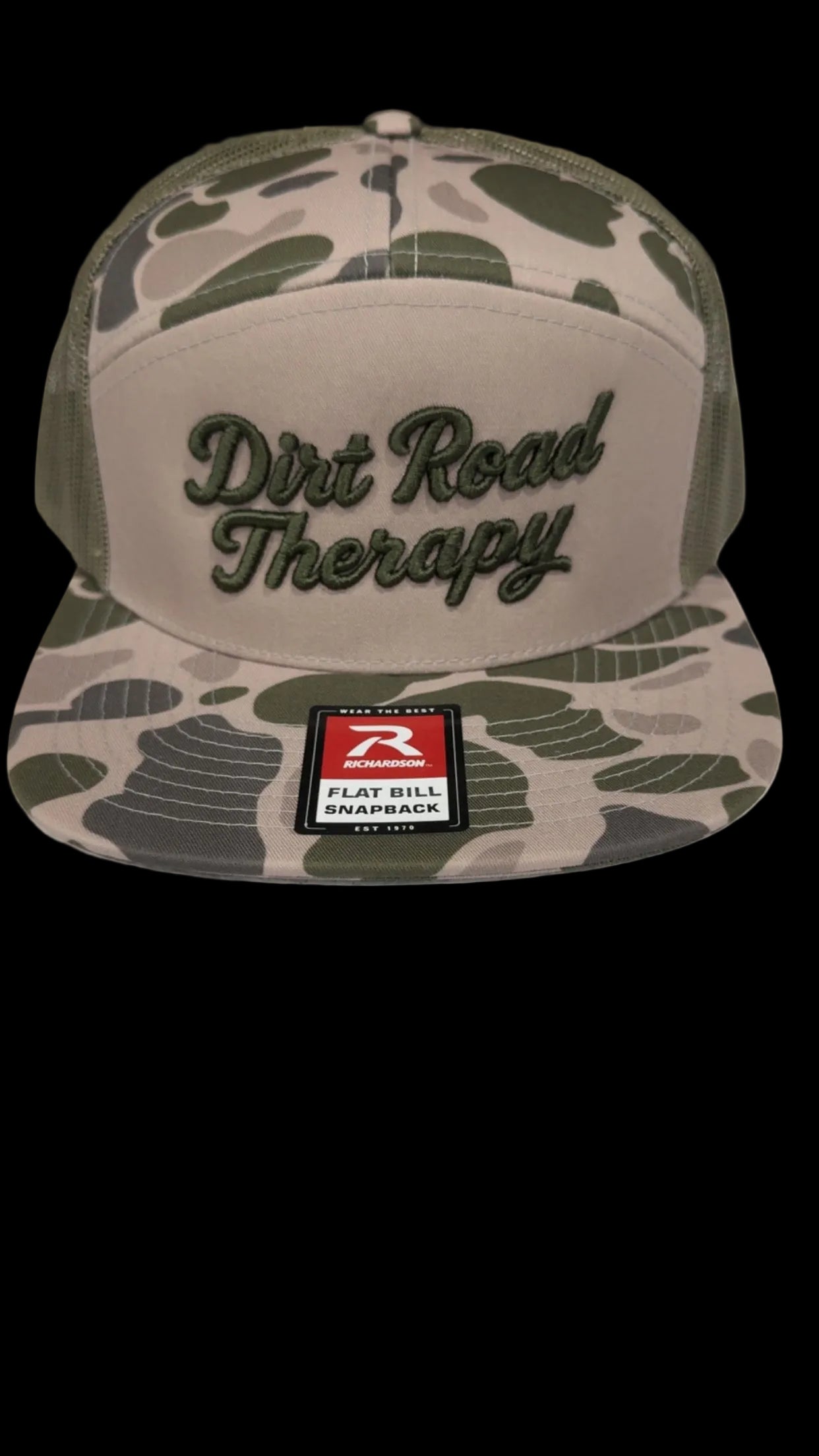 Marsh duck camo Richardson 168p with puff embroidery