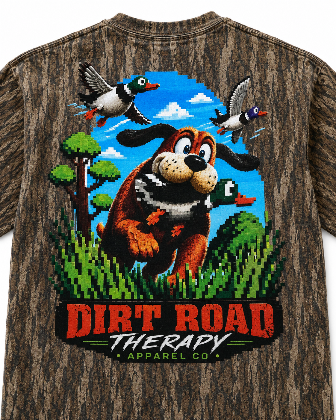 Dirt Road Therapy Apparel Co. Camo Pixel Graphic Youth T-Shirt