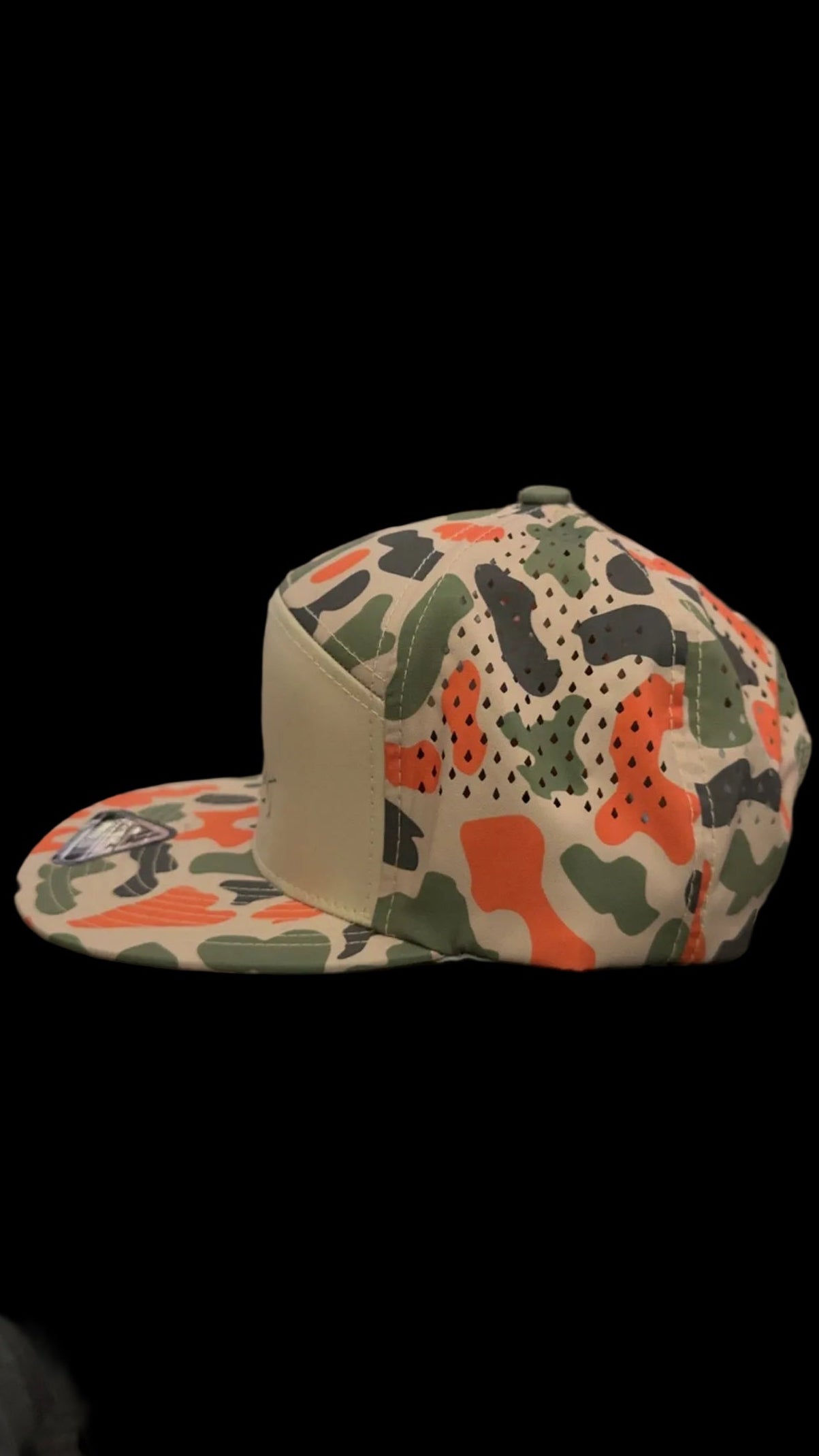 DRT Bass Khaki/Blaze camo flat bill