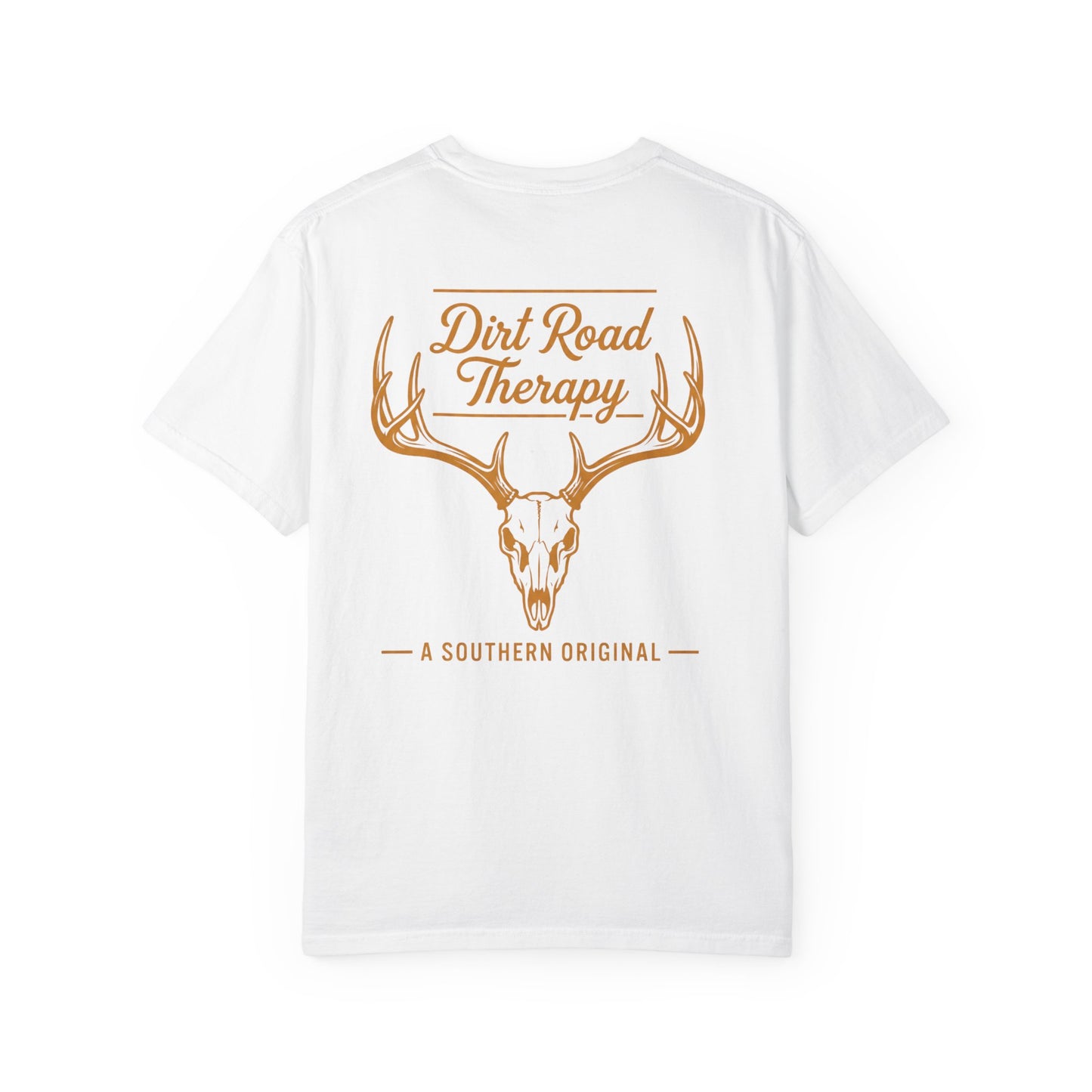 Dirt Road Therapy Deer Skull Graphic Tee