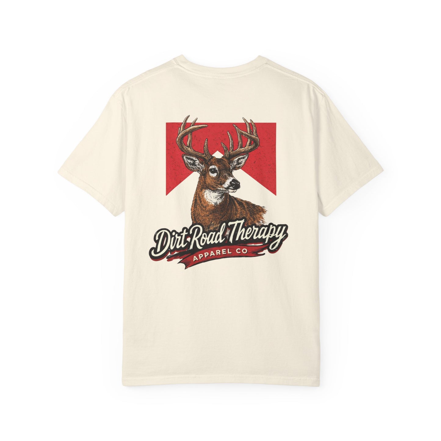 Buck  Head Dirt Road Therapy T-Shirt | Hunting Graphic Tee
