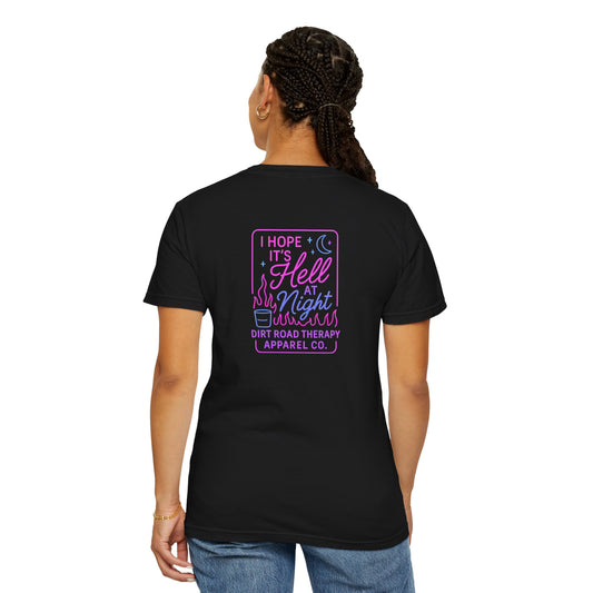 Dirt Road Therapy Unisex T-Shirt - Hell at Night Graphic Tee