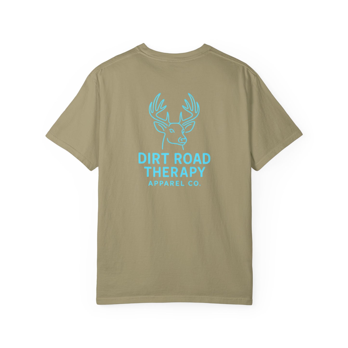 Dirt Road Therapy T‑Shirt – Deer Skull Graphic Outdoor Tee