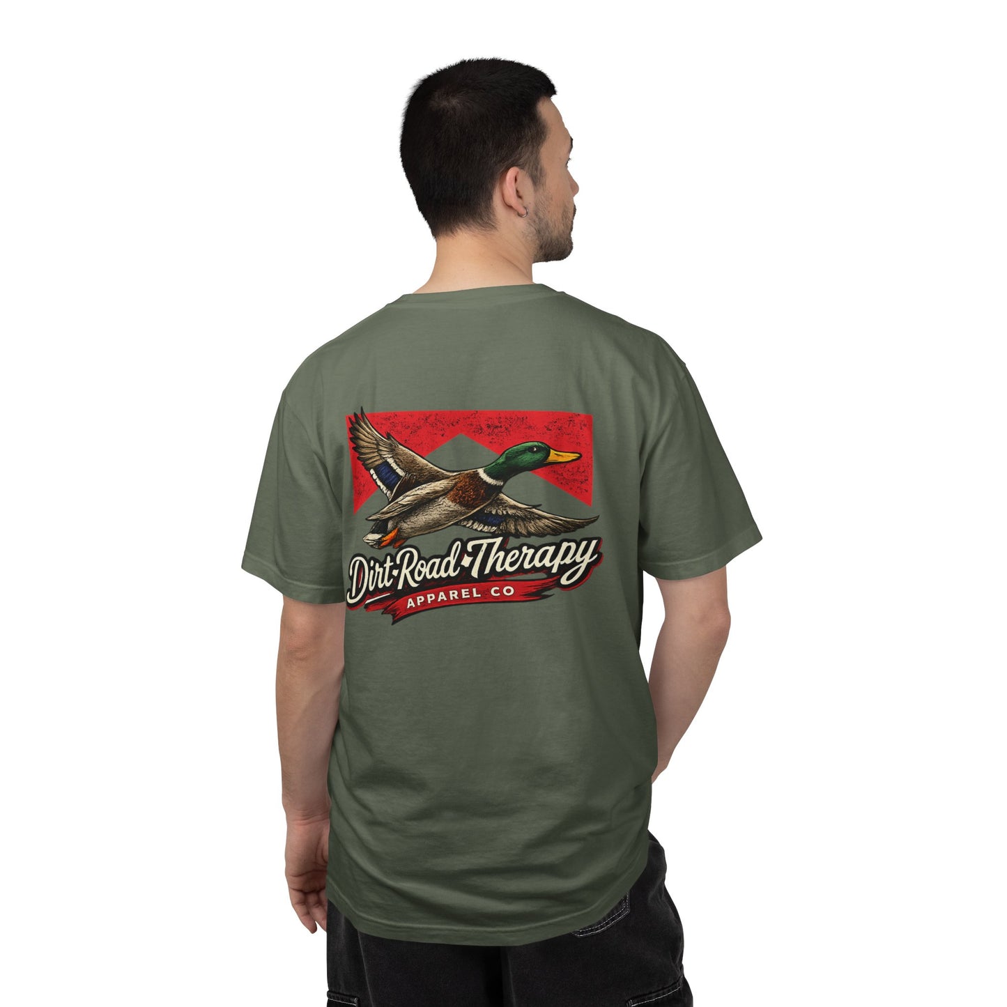 Mallard Duck Flight T-Shirt | Dirt Road Therapy logo, Vintage outdoors