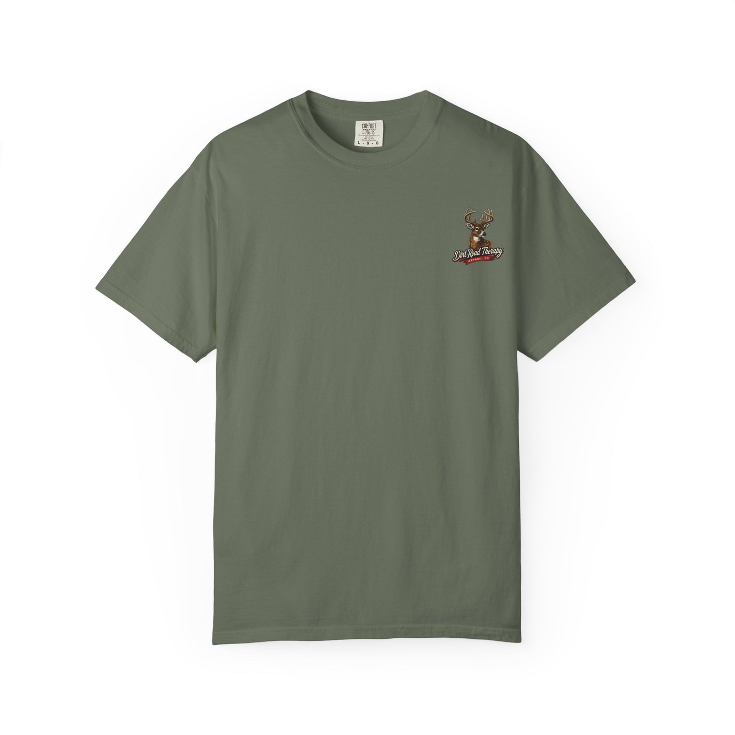 Buck  Head Dirt Road Therapy T-Shirt | Hunting Graphic Tee