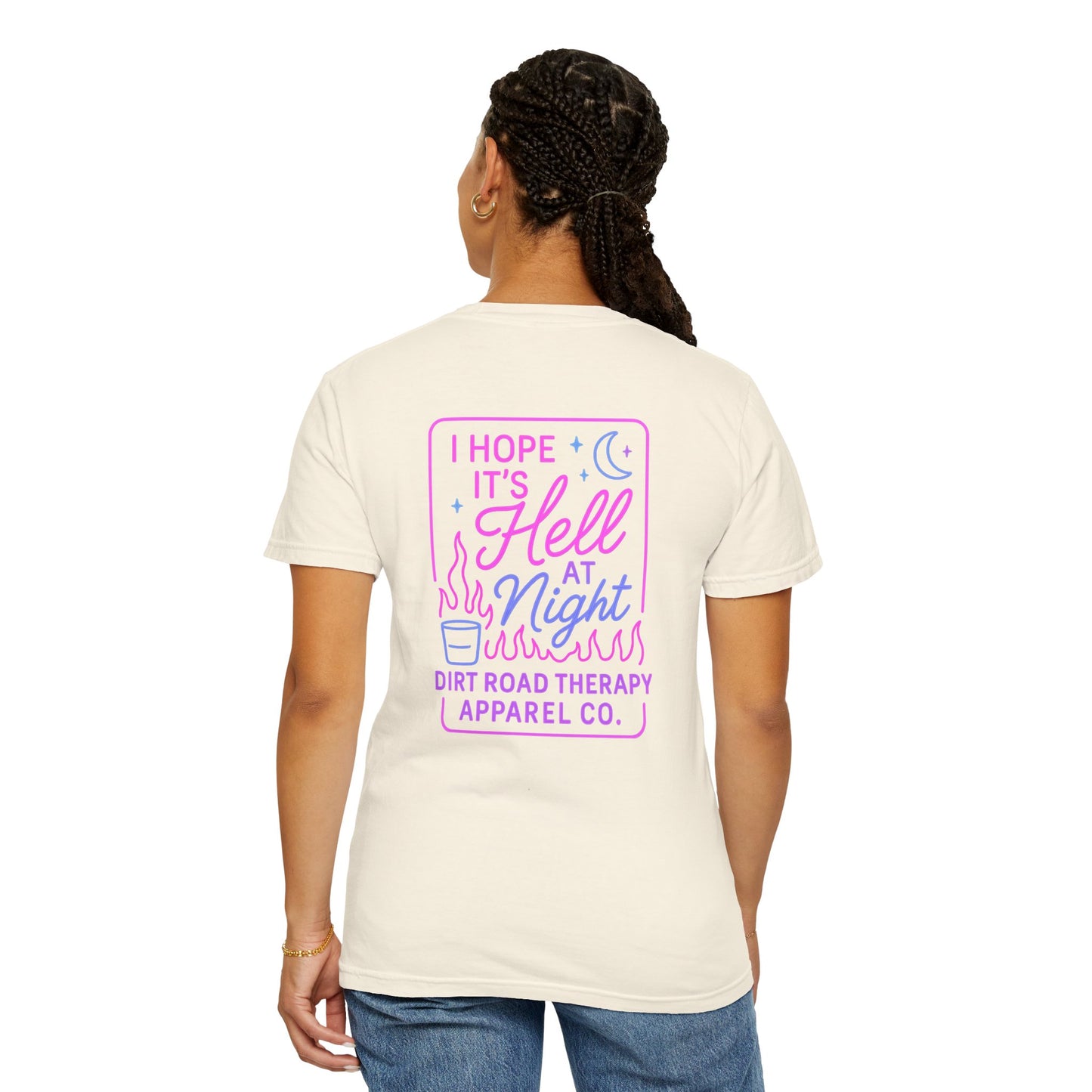 Dirt Road Therapy Unisex T-Shirt - Hell at Night Graphic Tee
