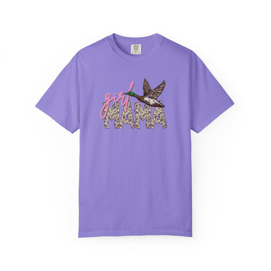 Girl Mama Duck T‑Shirt — 'girl MAMA' Floral Script Graphic Tee