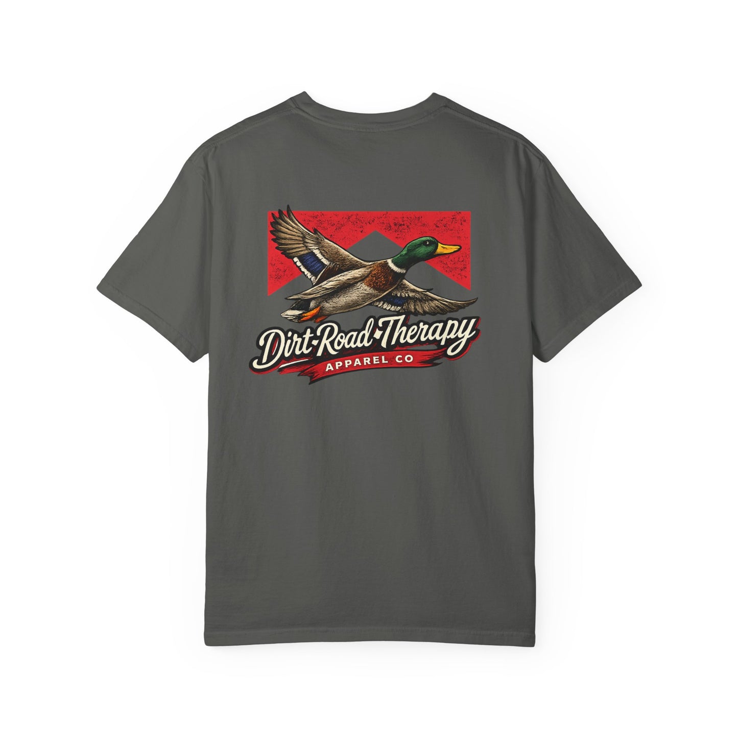 Mallard Duck Flight T-Shirt | Dirt Road Therapy logo, Vintage outdoors