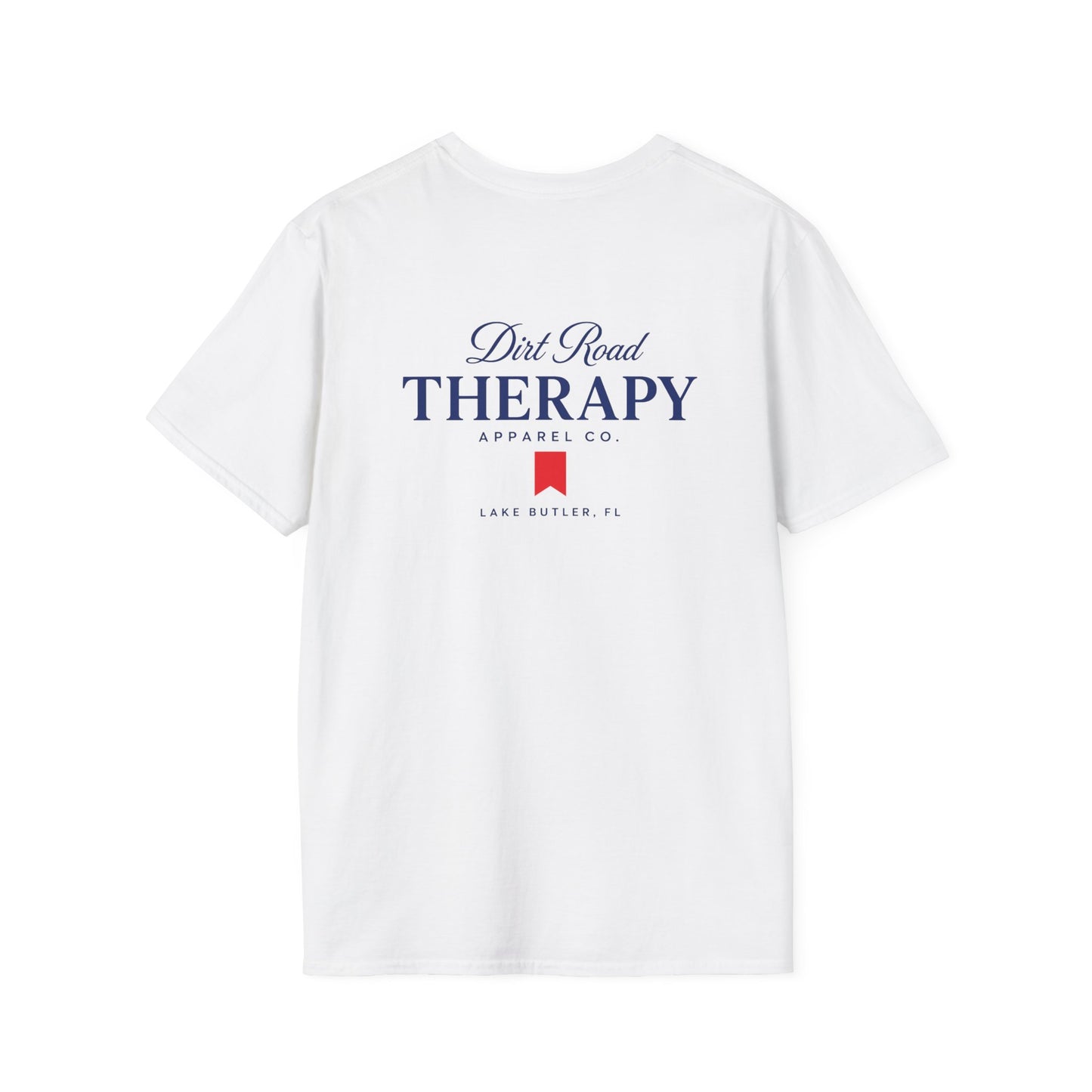 Dirt Road Therapy Apparel Co. Heritage Script T-Shirt | Lake Butler, Florida | Gildan Softstyle 64000