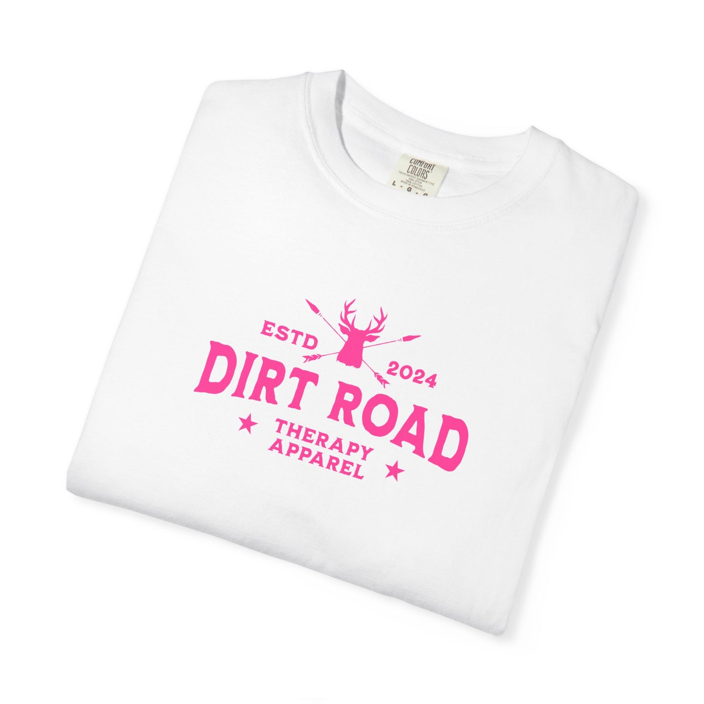 Dirt Road Therapy T-Shirt — Retro Pink Graphic Tee