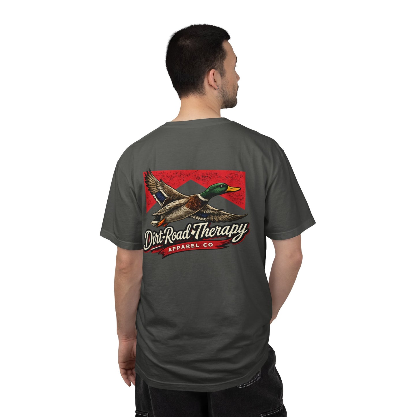Mallard Duck Flight T-Shirt | Dirt Road Therapy logo, Vintage outdoors