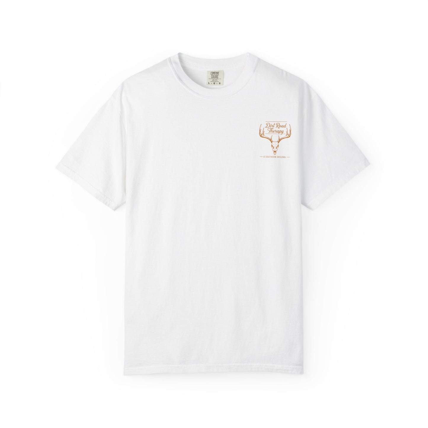 Dirt Road Therapy Deer Skull Graphic Tee