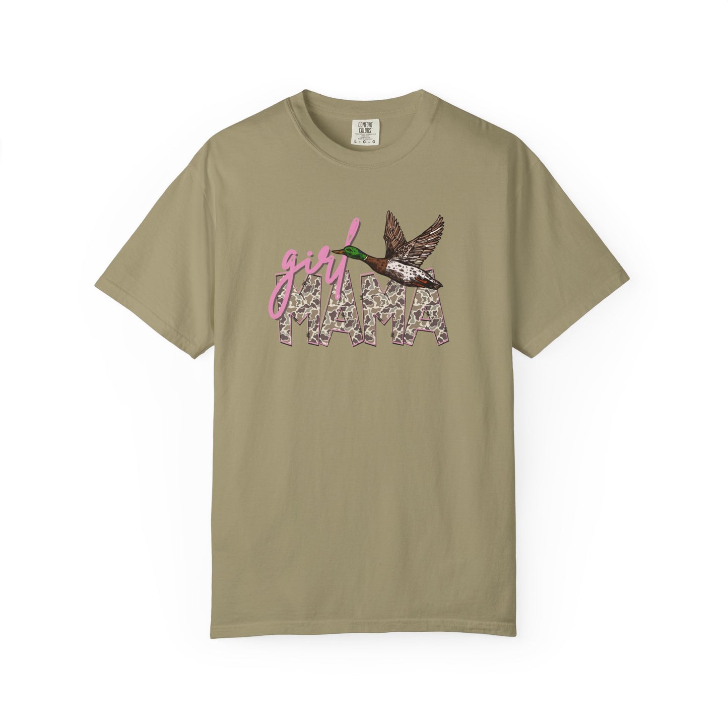 Girl Mama Duck T‑Shirt — 'girl MAMA' Floral Script Graphic Tee