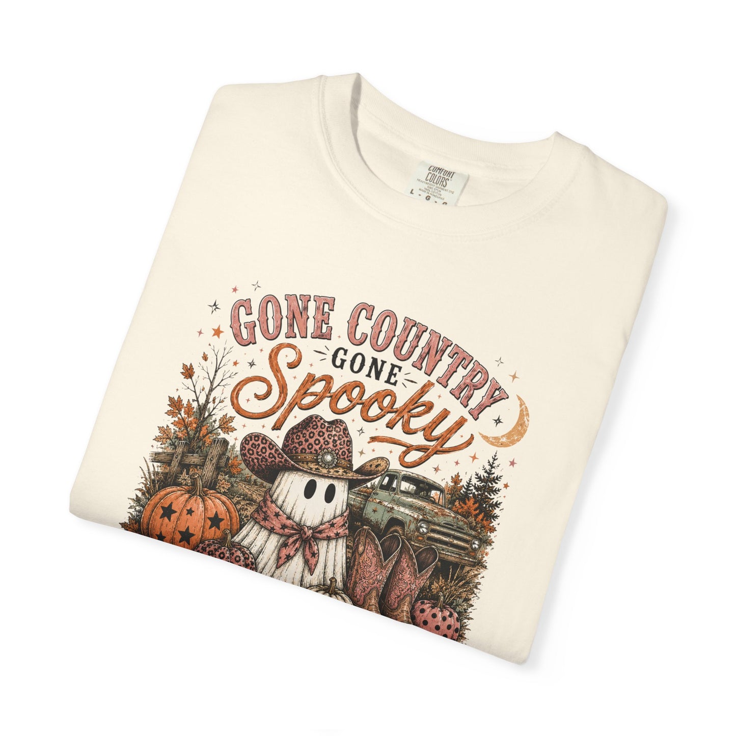 Dirt Road Therapy Gone Country Gone Spooky Halloween Graphic Tee