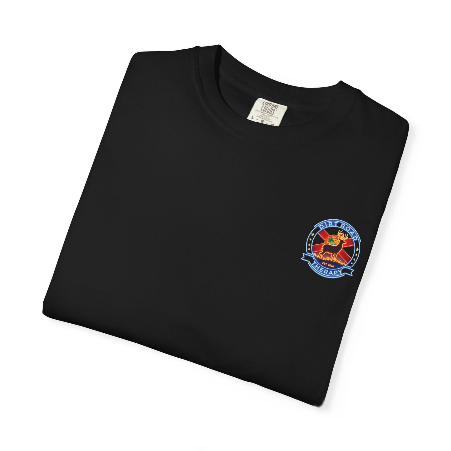 T-Shirt — "Dirt Road Therapy" Deer Graphic Tee