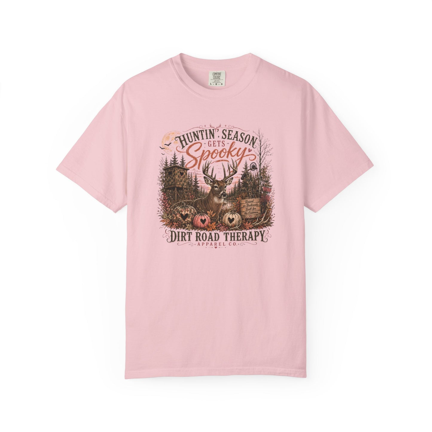 Dirt Road Therapy Huntin’ Season Gets Spooky Halloween Hunting Graphic Tee
