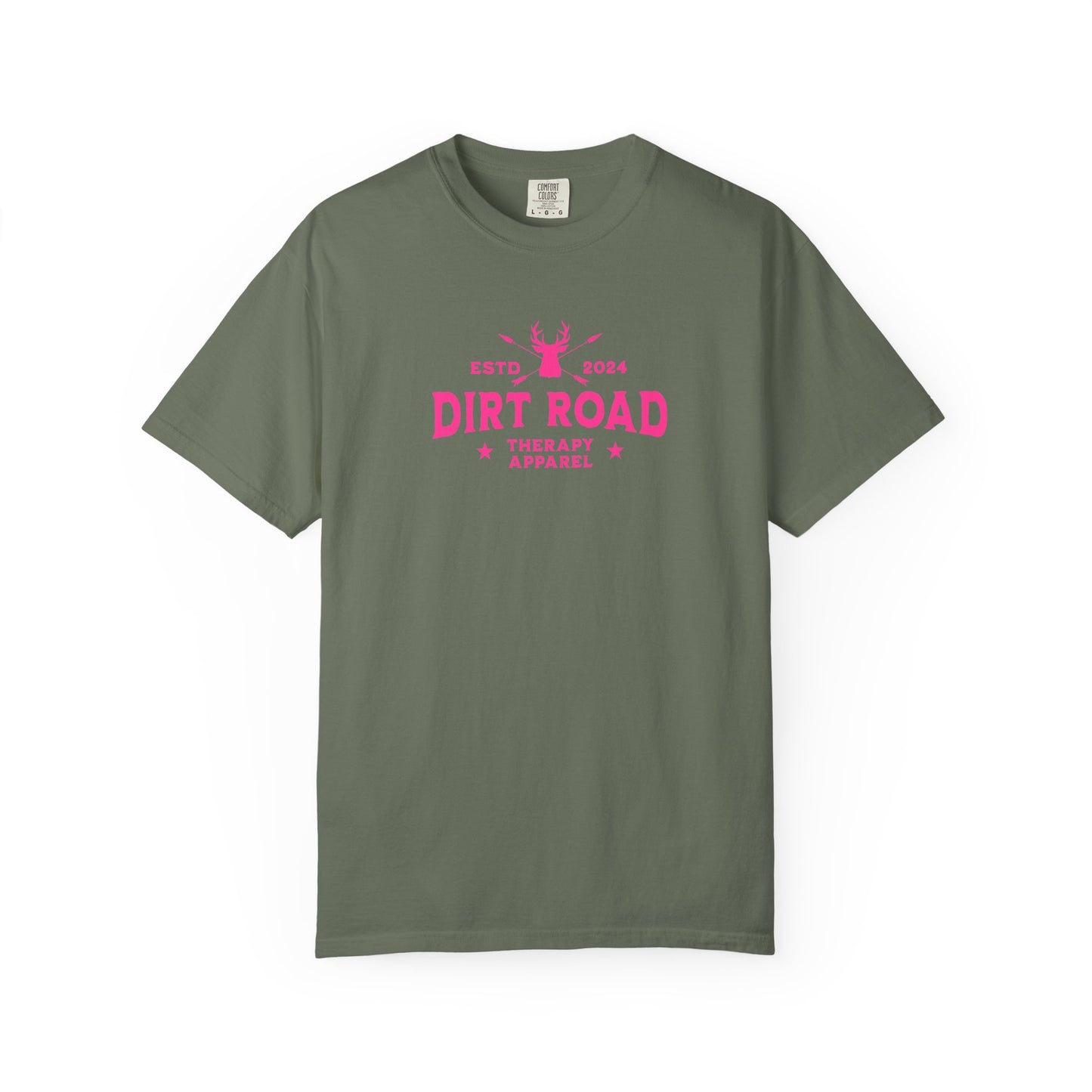 Dirt Road Therapy T-Shirt — Retro Pink Graphic Tee