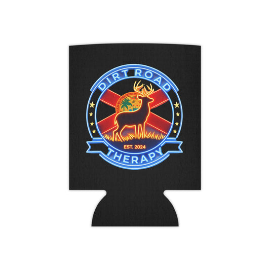 Dirt Road Therapy Deer Logo Can Cooler | Neoprene Koozie
