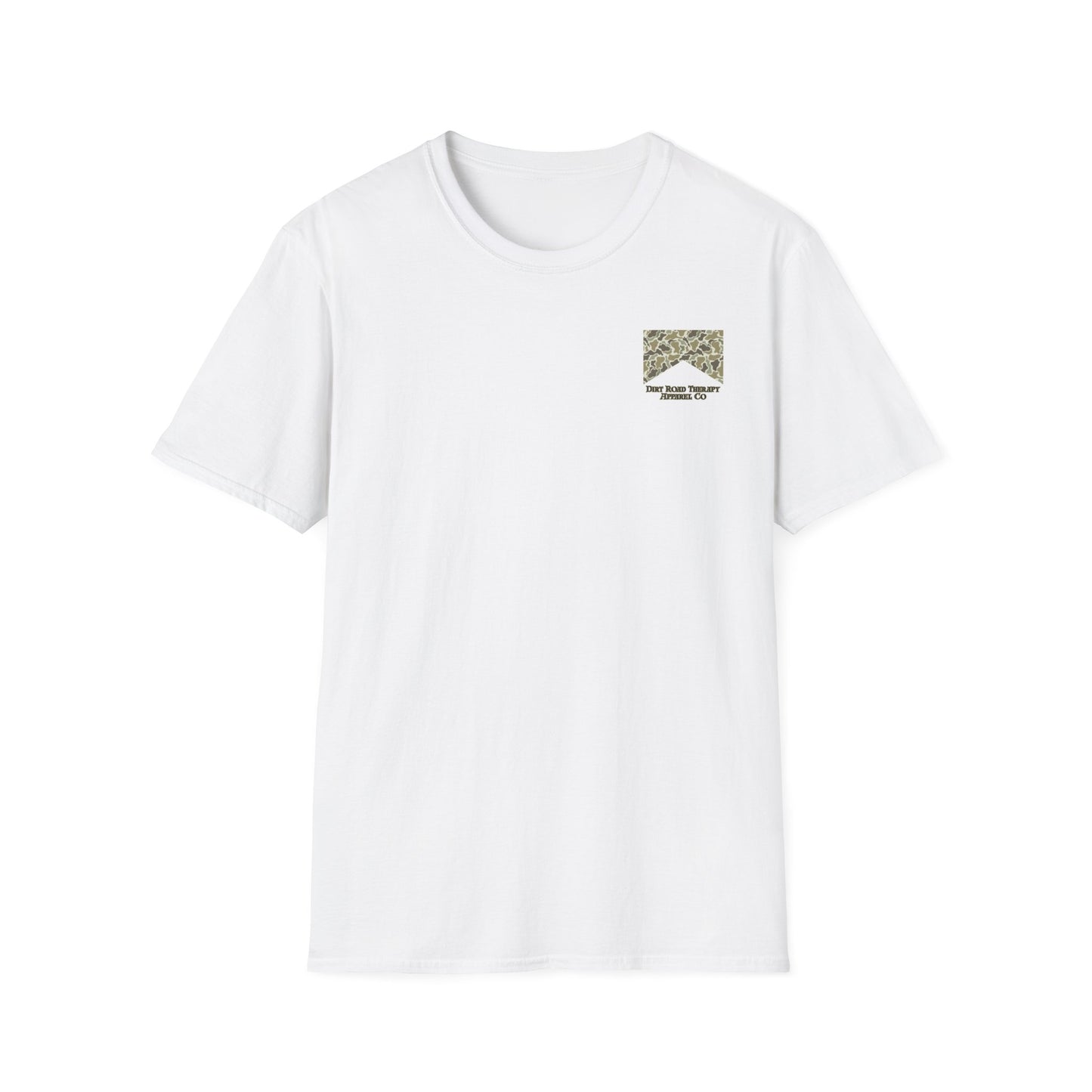 Dirt Road Raised T-Shirt | Flying Duck Camo Back Graphic