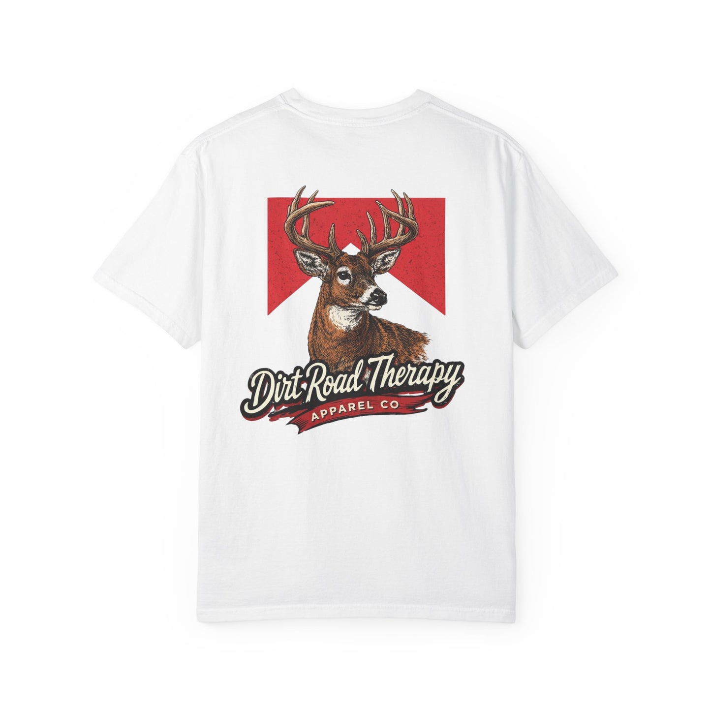 Buck  Head Dirt Road Therapy T-Shirt | Hunting Graphic Tee