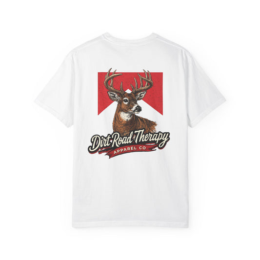 Buck  Head Dirt Road Therapy T-Shirt | Hunting Graphic Tee
