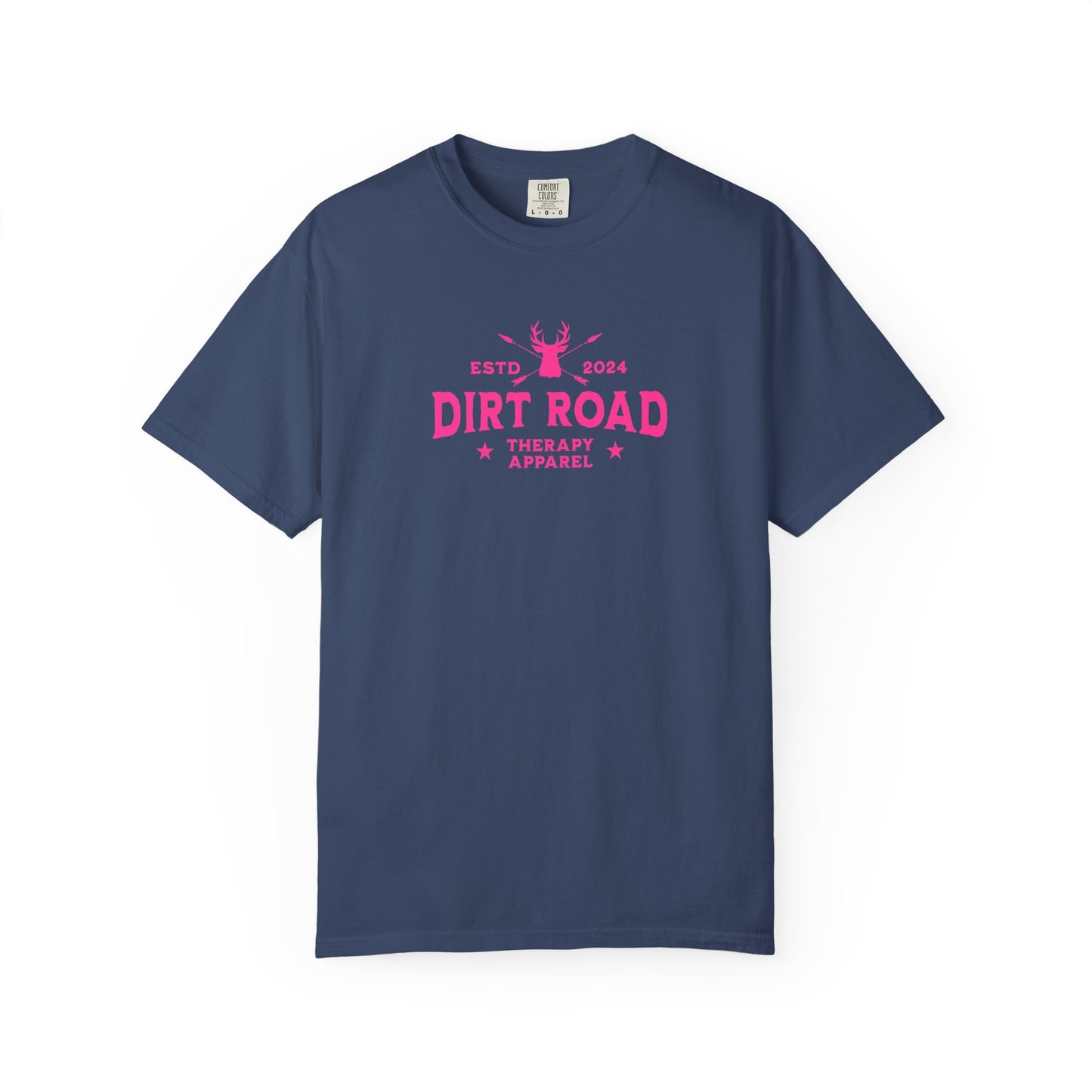 Dirt Road Therapy T-Shirt — Retro Pink Graphic Tee