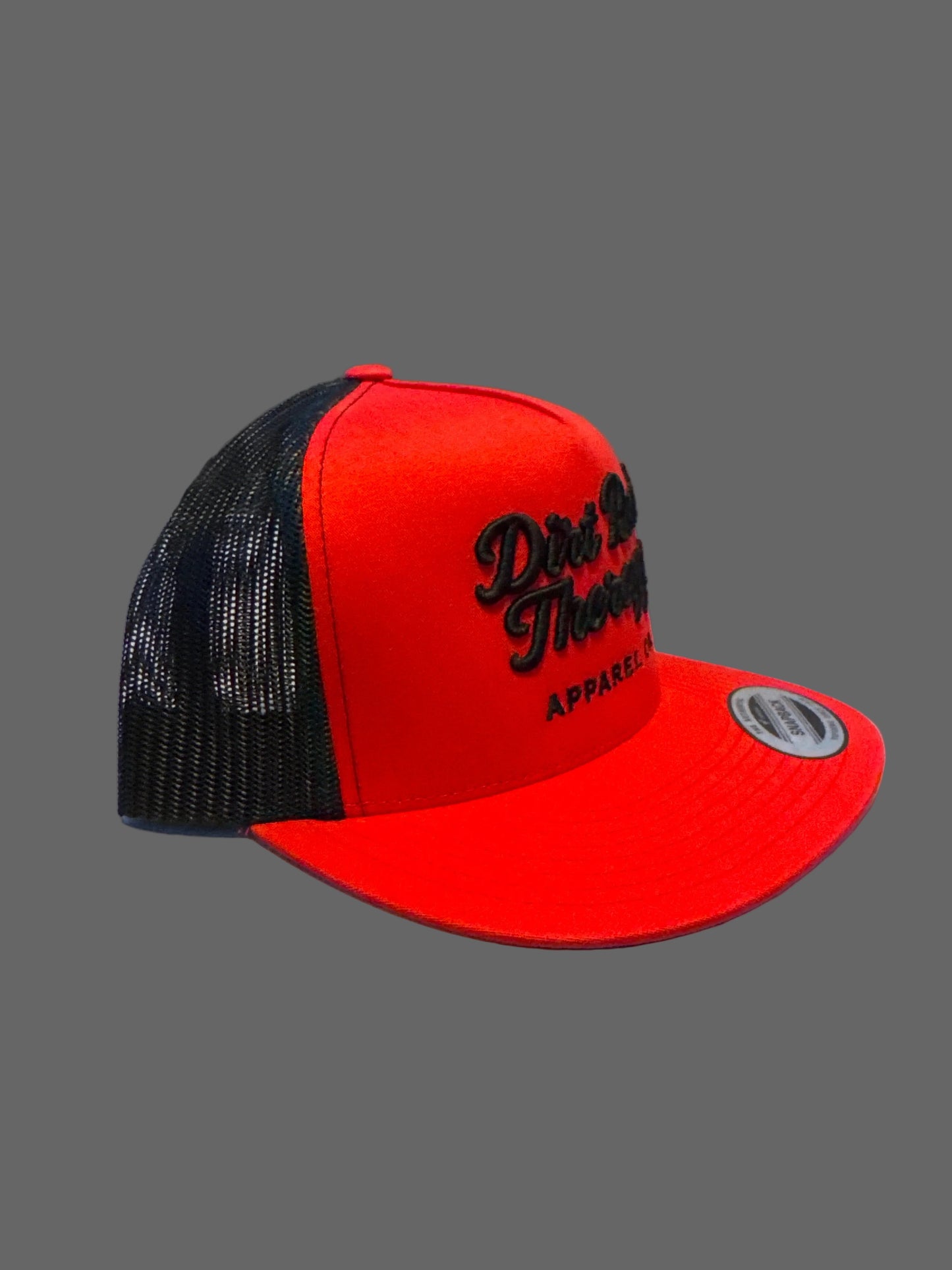 Embroidered Dirt Road Therapy Apparel Flat bill snap back