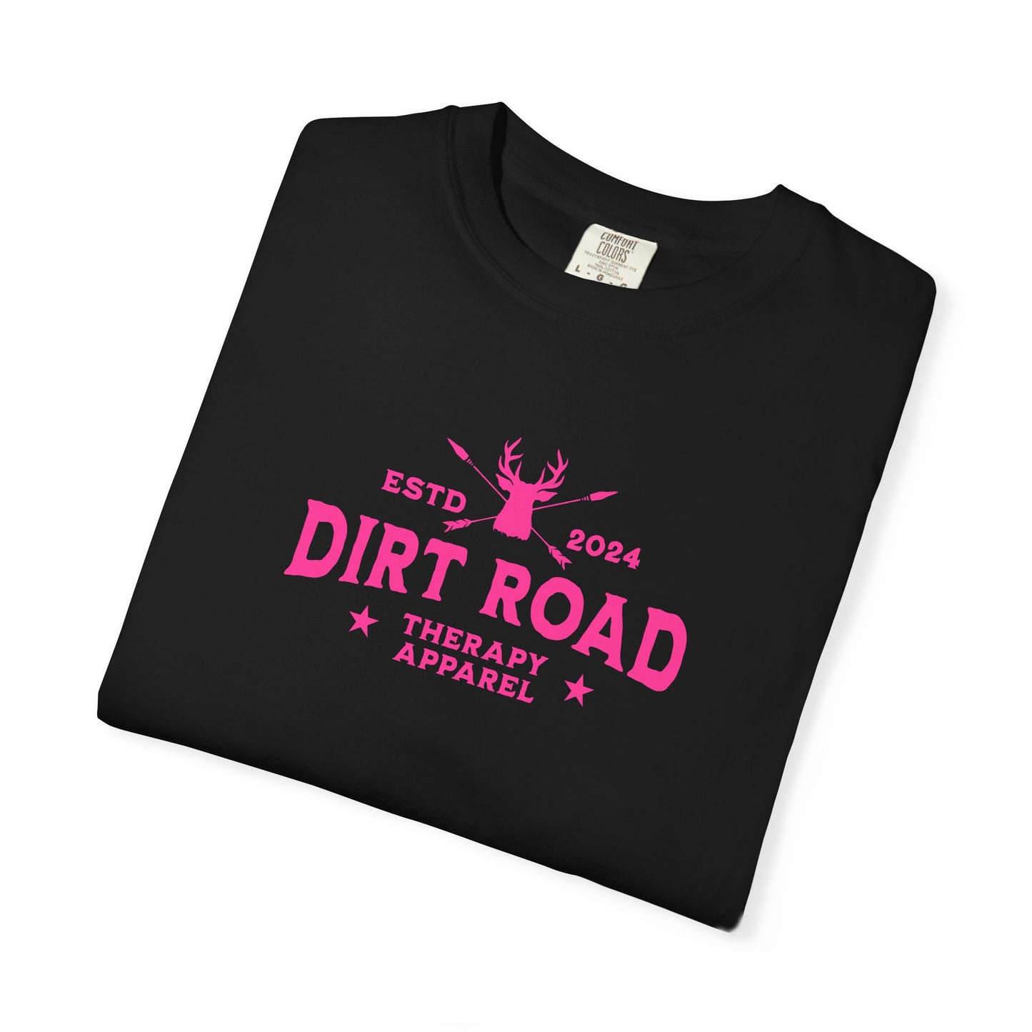 Dirt Road Therapy T-Shirt — Retro Pink Graphic Tee
