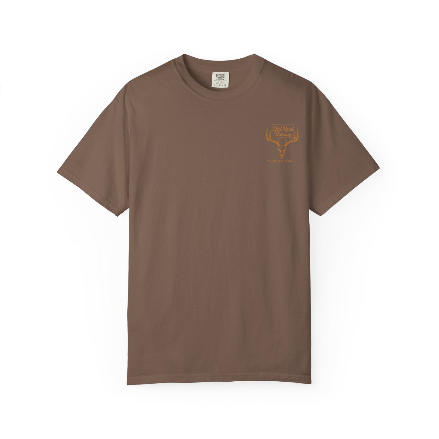 Dirt Road Therapy Deer Skull Graphic Tee