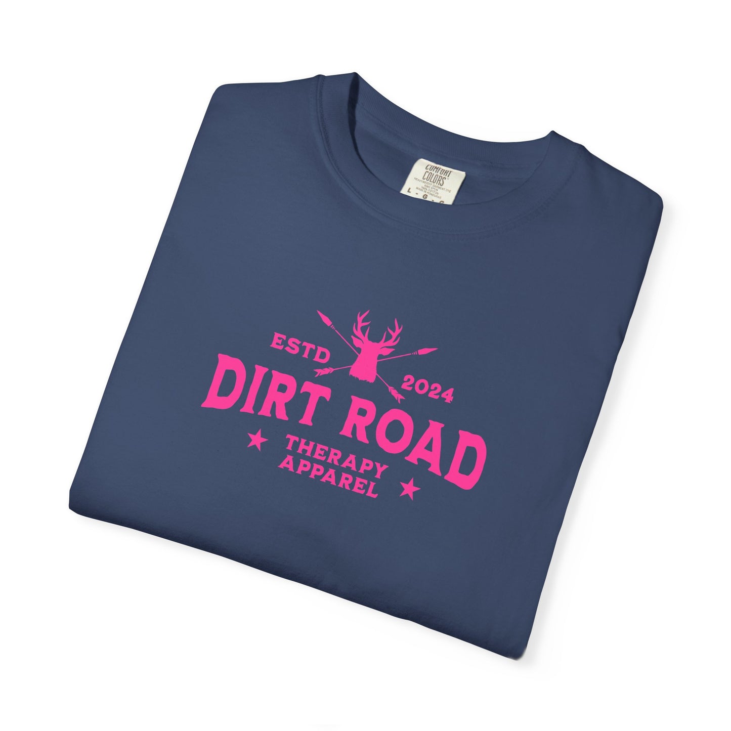 Dirt Road Therapy T-Shirt — Retro Pink Graphic Tee