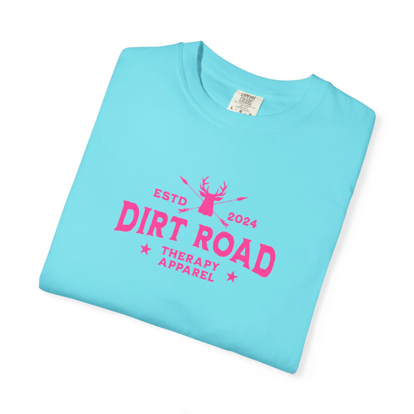 Dirt Road Therapy T-Shirt — Retro Pink Graphic Tee