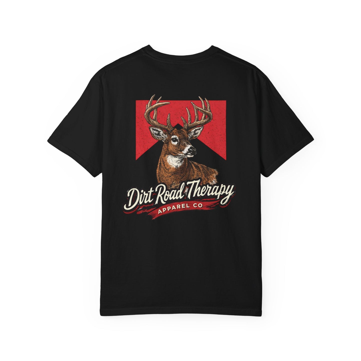 Buck  Head Dirt Road Therapy T-Shirt | Hunting Graphic Tee
