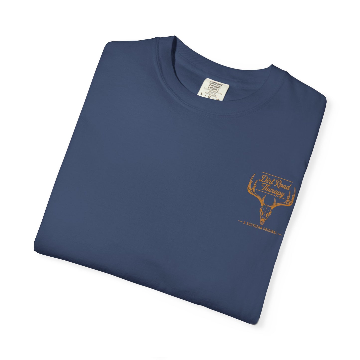 Dirt Road Therapy Deer Skull Graphic Tee