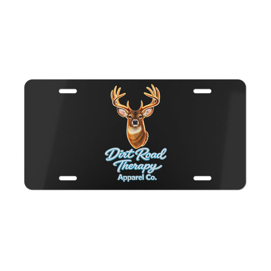 Buck Head Vanity Plate | Dirt Road Therapy License Plate