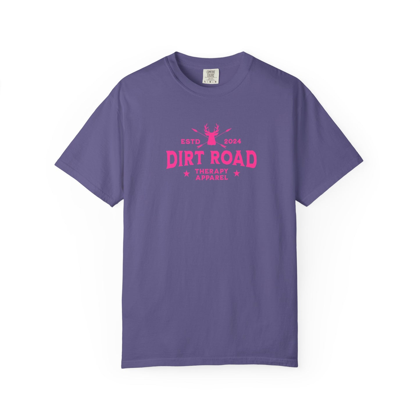Dirt Road Therapy T-Shirt — Retro Pink Graphic Tee
