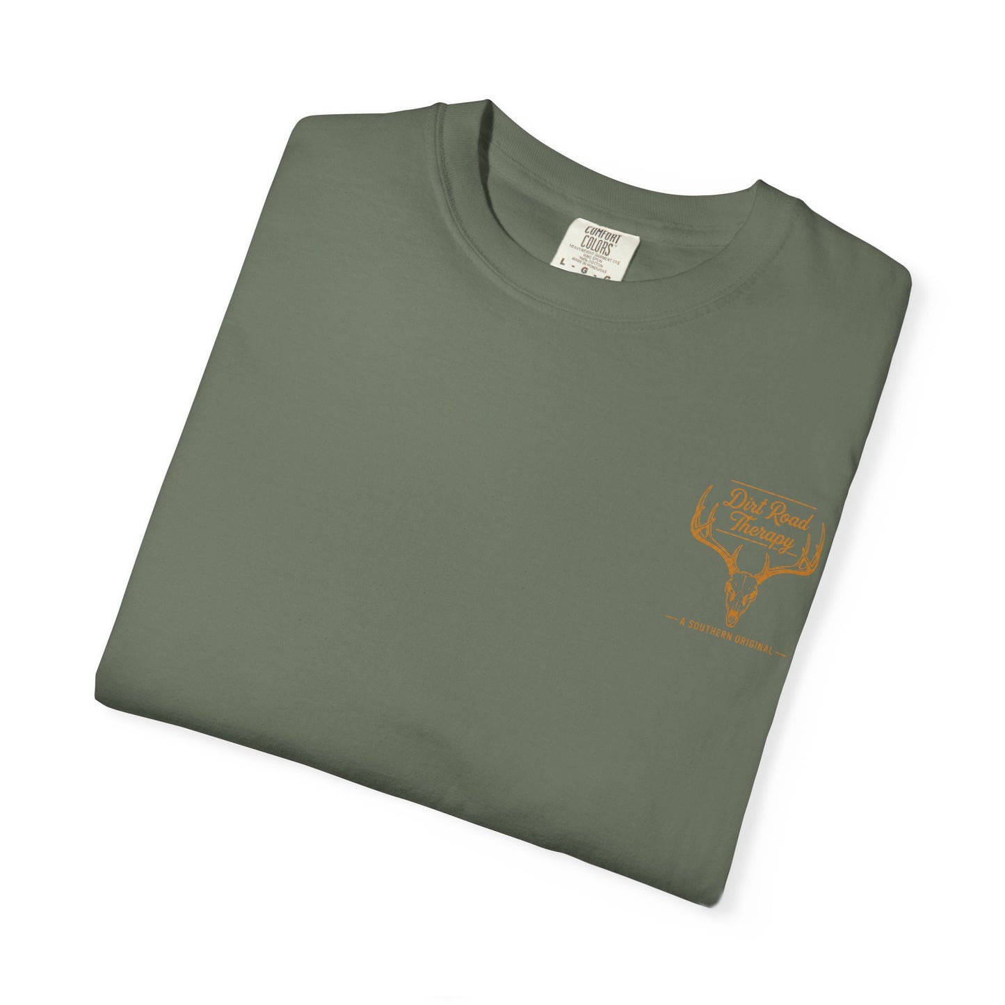Dirt Road Therapy Deer Skull Graphic Tee