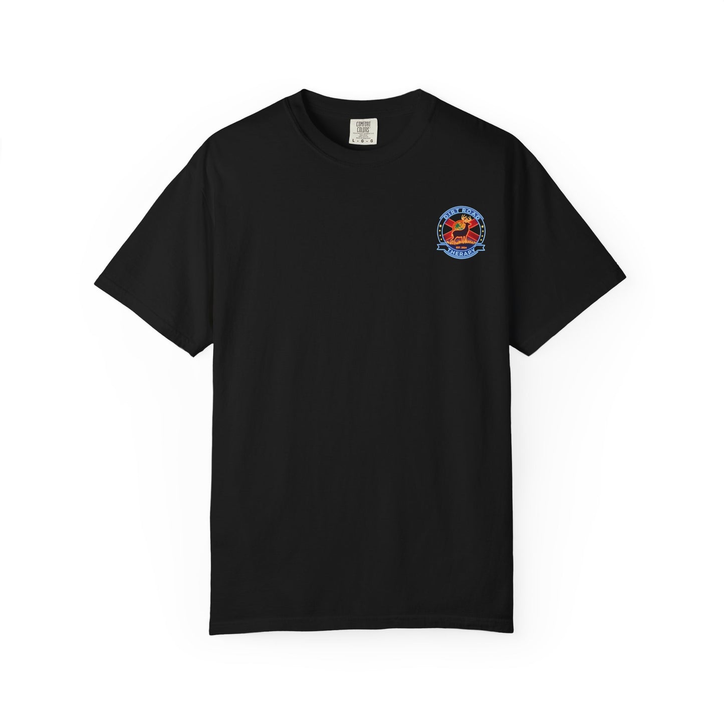 T-Shirt — "Dirt Road Therapy" Deer Graphic Tee