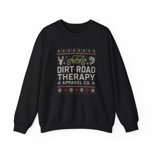 Dirt Road Therapy Ugly Christmas Sweatshirt