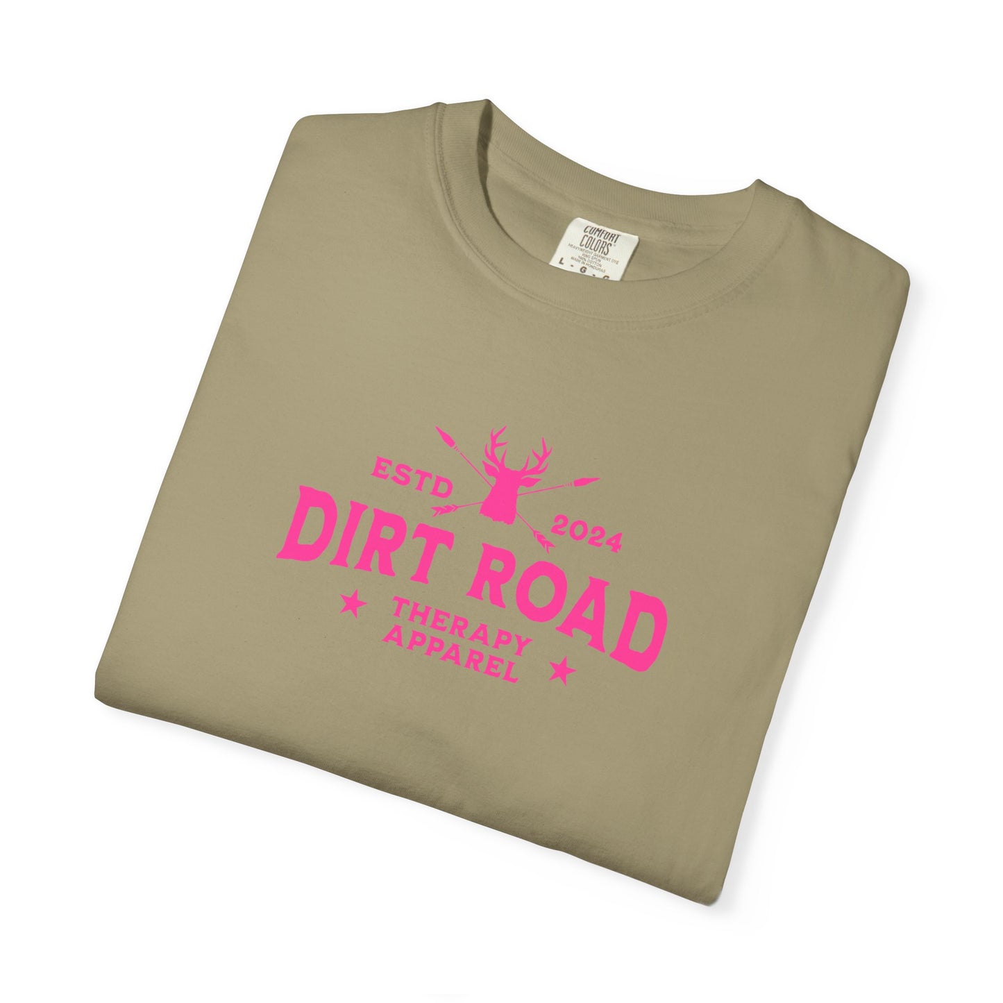 Dirt Road Therapy T-Shirt — Retro Pink Graphic Tee