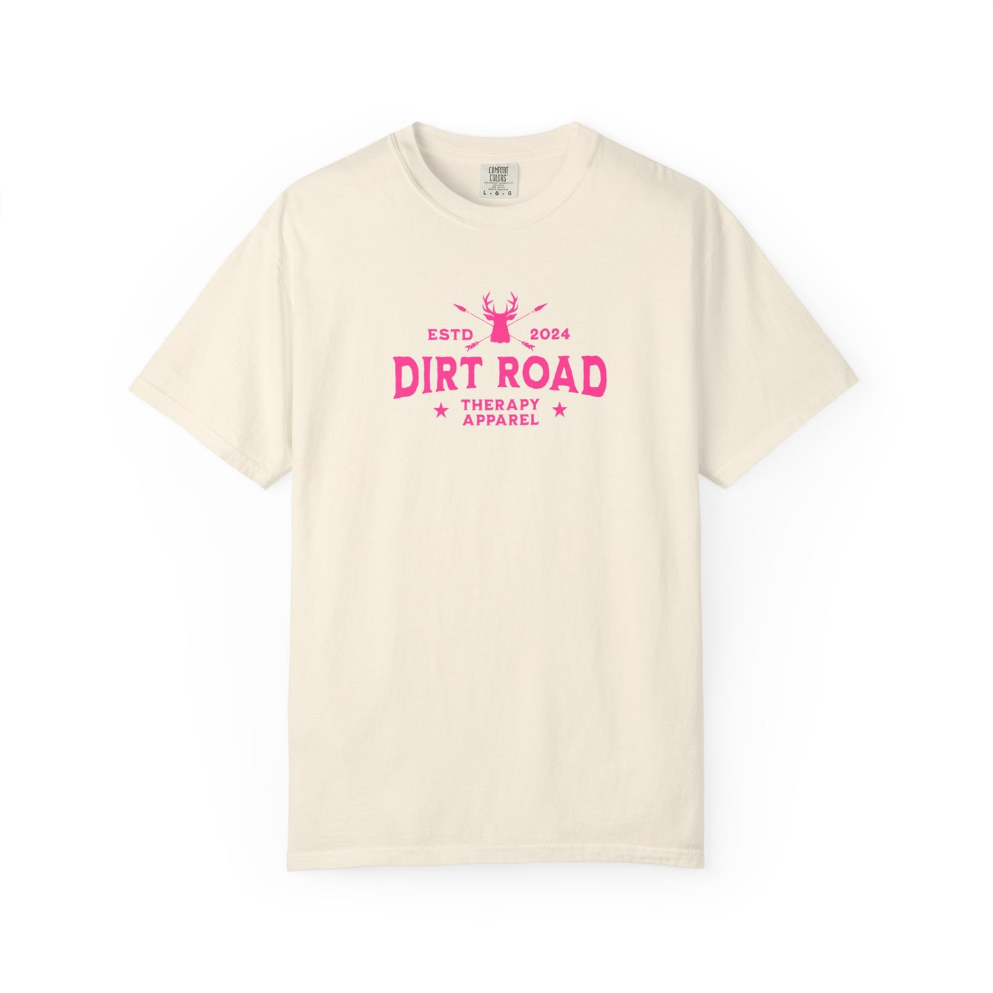 Dirt Road Therapy T-Shirt — Retro Pink Graphic Tee
