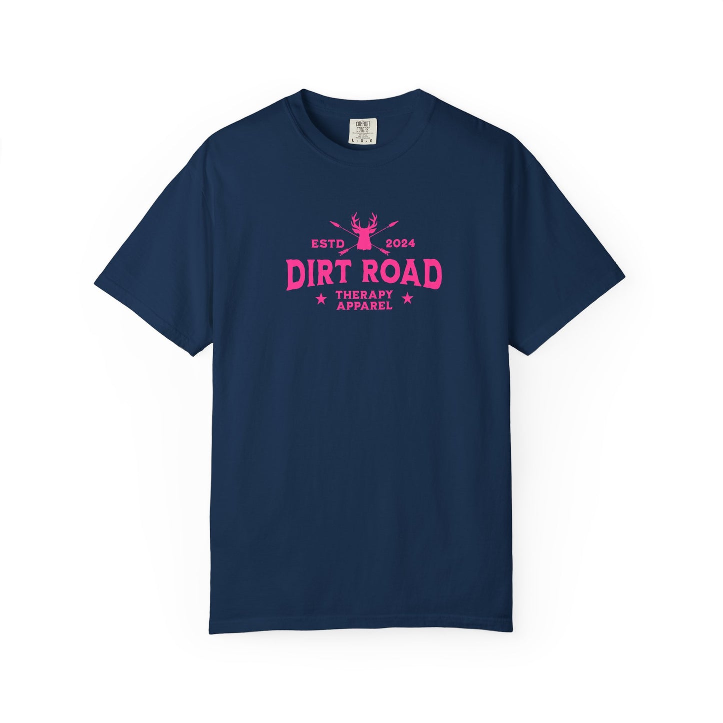 Dirt Road Therapy T-Shirt — Retro Pink Graphic Tee