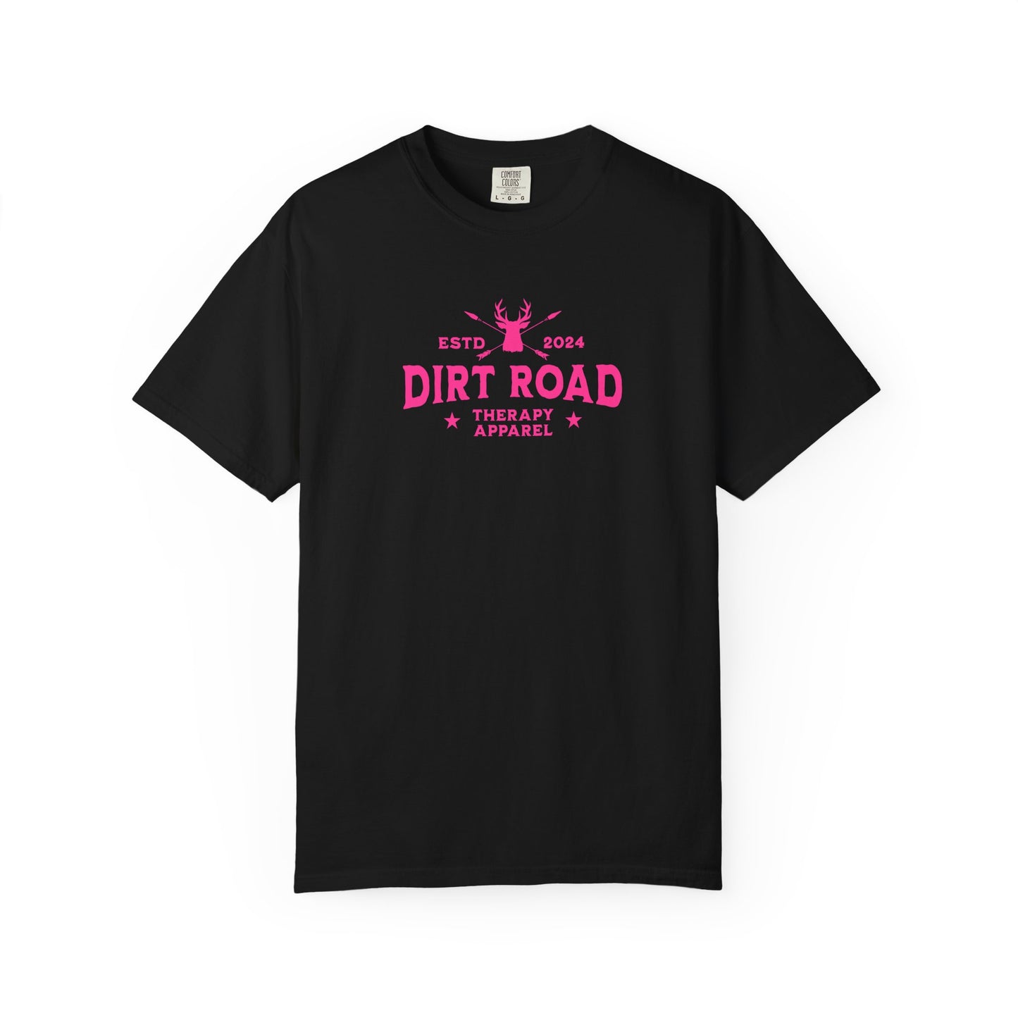 Dirt Road Therapy T-Shirt — Retro Pink Graphic Tee