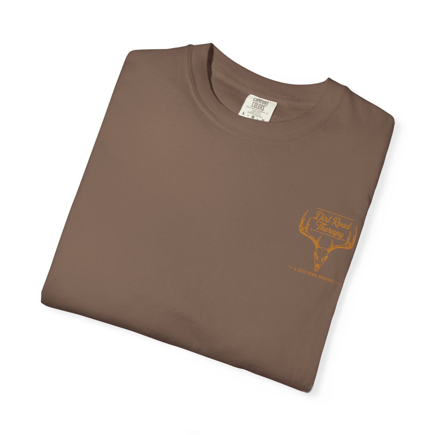 Dirt Road Therapy Deer Skull Graphic Tee