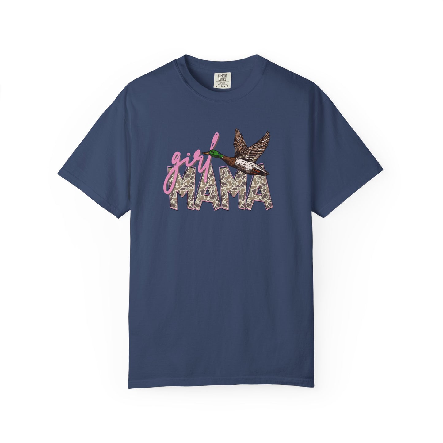 Girl Mama Duck T‑Shirt — 'girl MAMA' Floral Script Graphic Tee