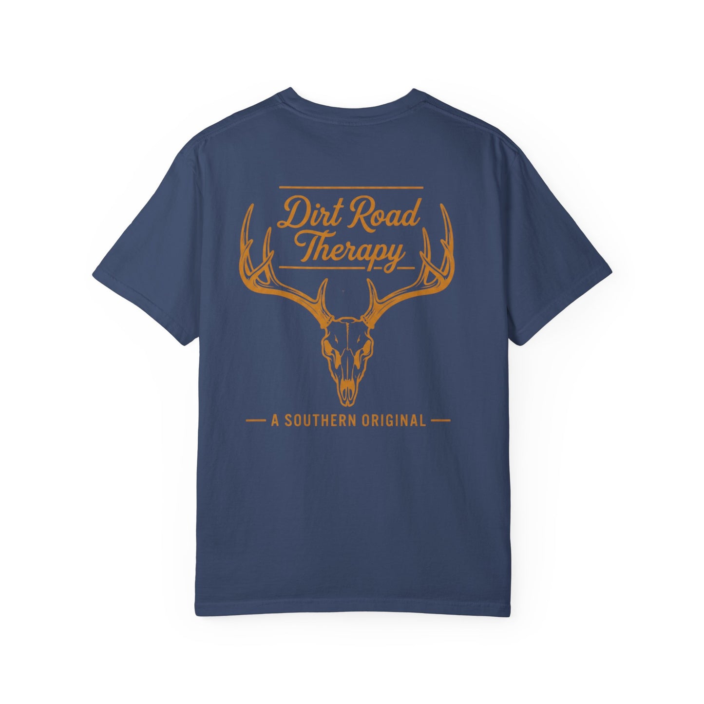 Dirt Road Therapy Deer Skull Graphic Tee
